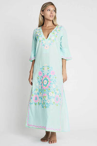 debbie katz long embroidered resort tunic