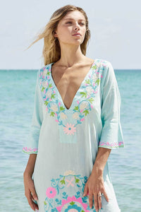 debbie katz taliah maxi tunic embroidered