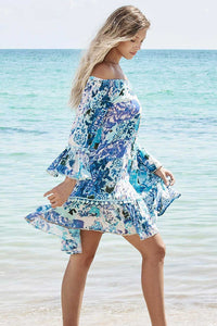 off shoulder short tunic