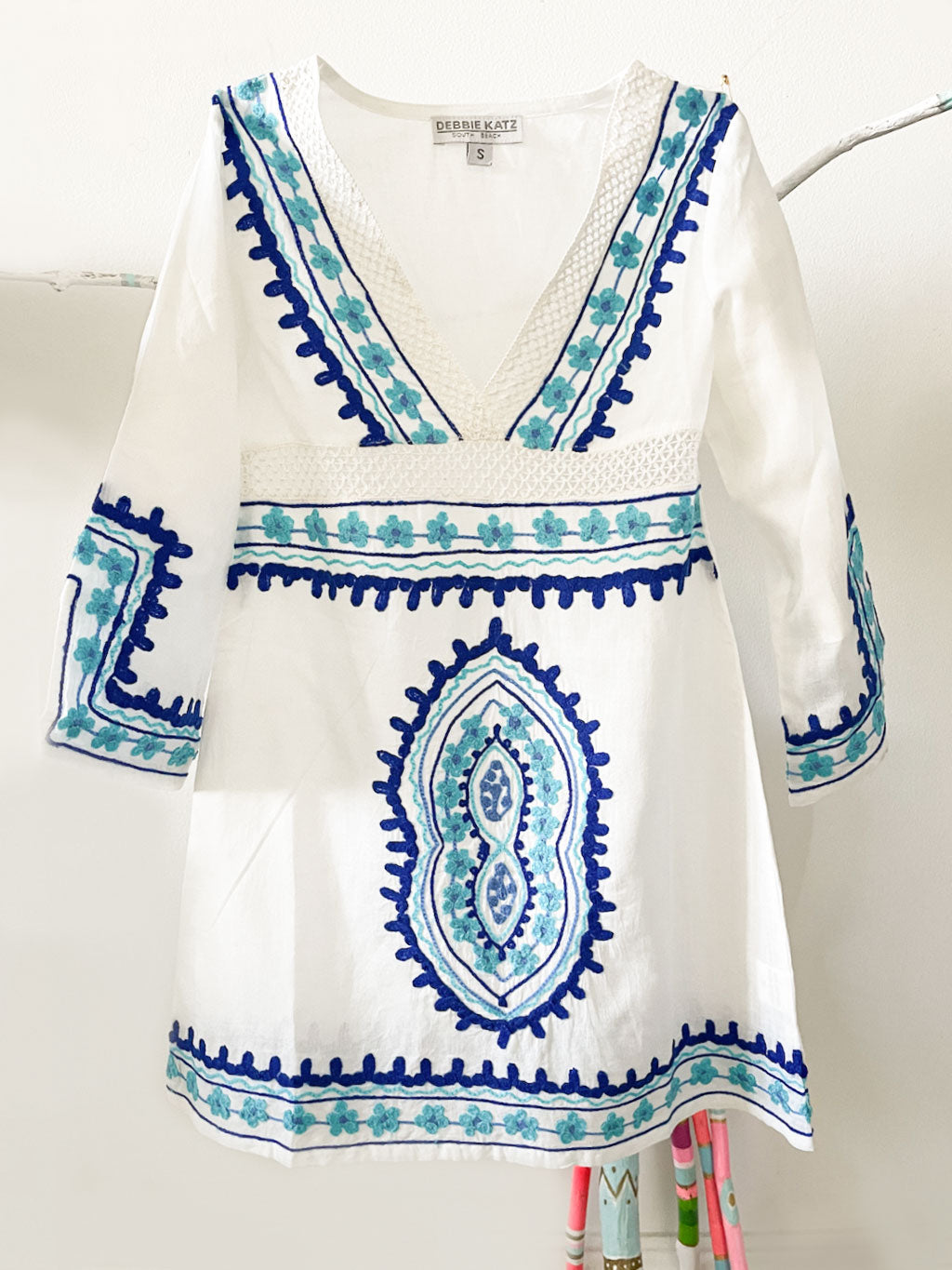 Kids Diva Tunic White & Blue