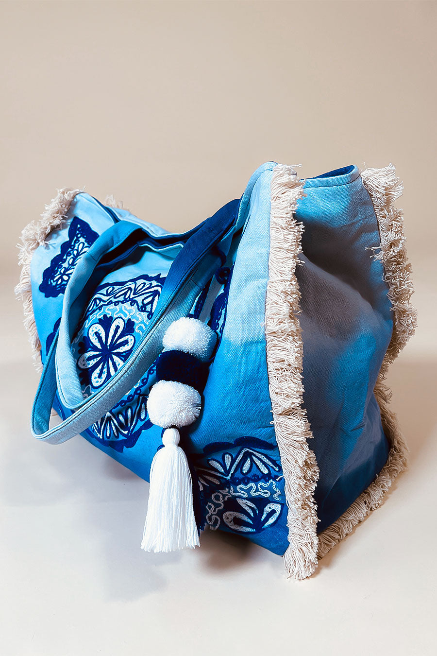 Khaliah Beach Bag Blue