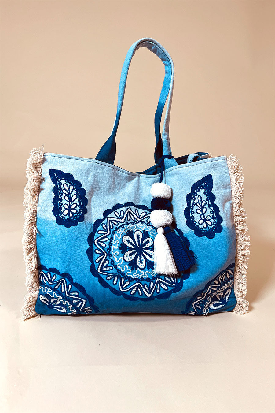 Khaliah Beach Bag Blue