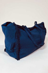 beautiful oversized shopper with bohemian embroidery bay debbie katz – cut from canvas 