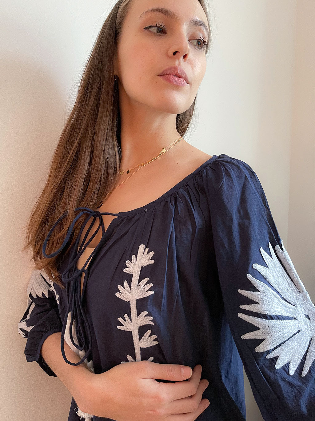Malan Maxi Tunic Navy
