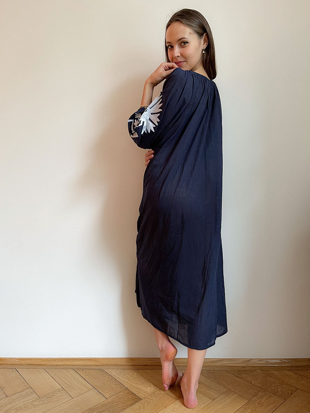 Malan Maxi Tunic Navy