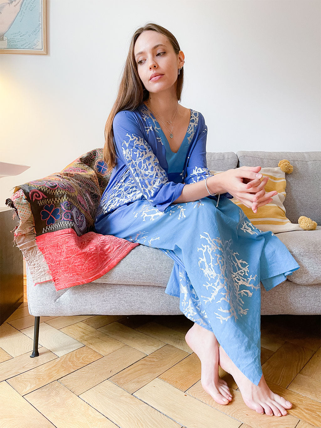 Tally Maxi Tunic Blues