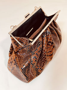 Sabrina Python Handbag