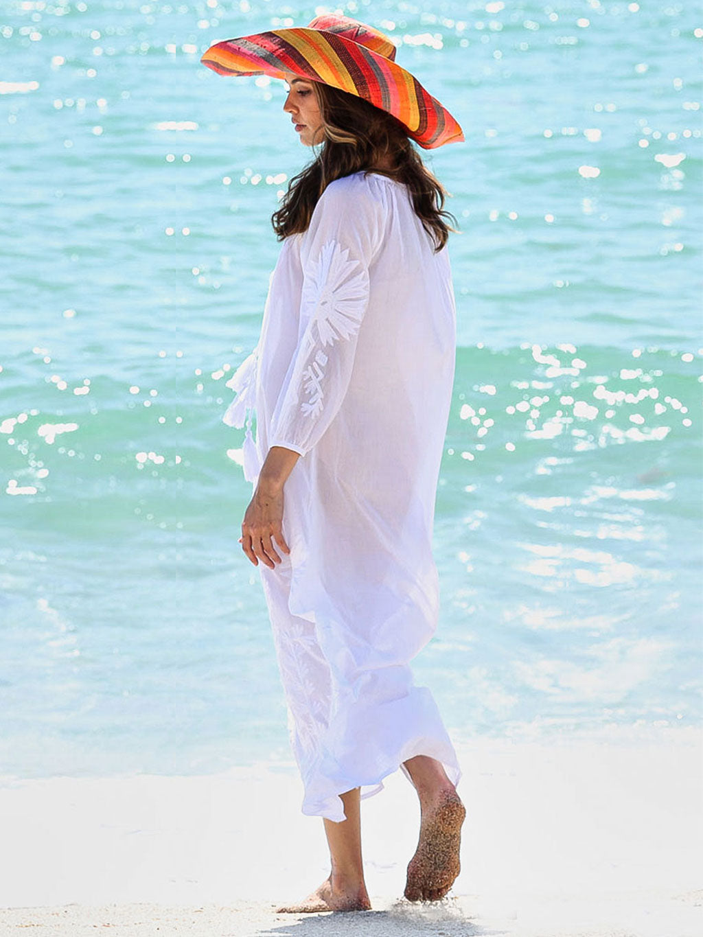 Malan Maxi Tunic White