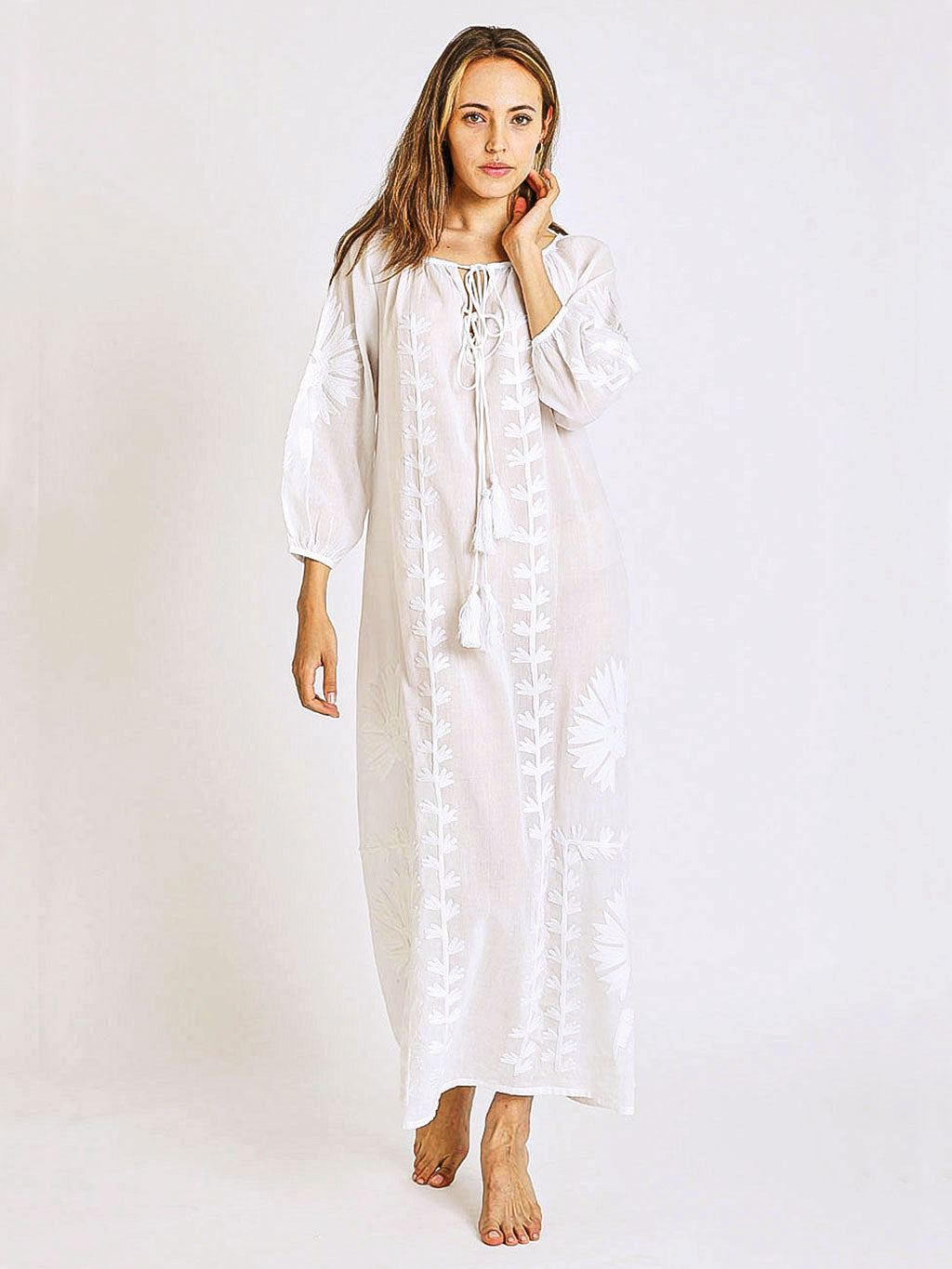 Malan Maxi Tunic White