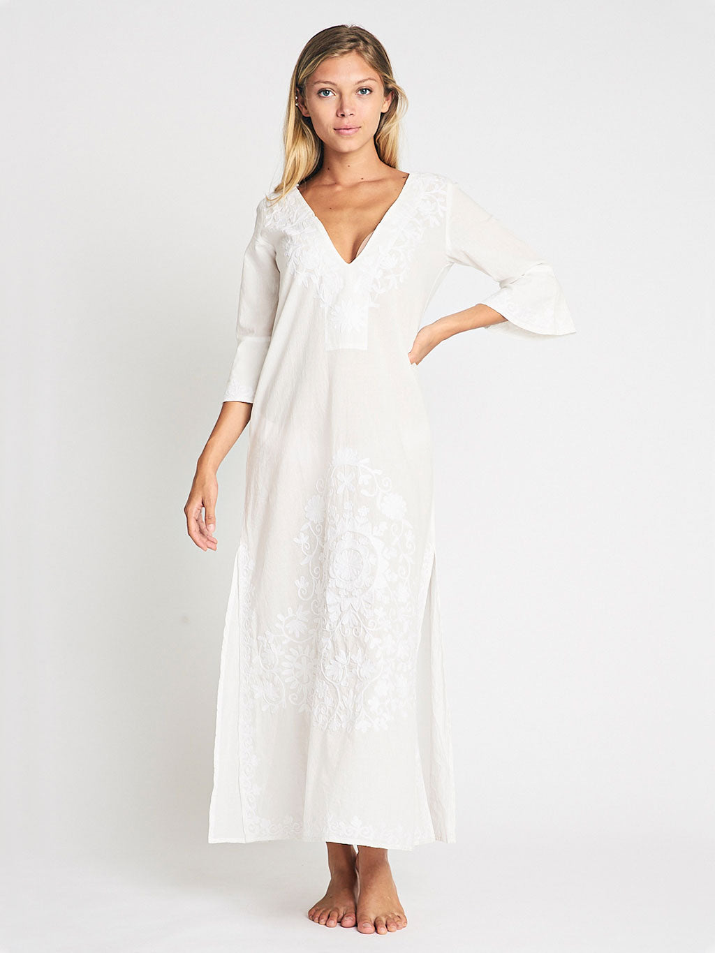 Taliah Maxi Tunic White