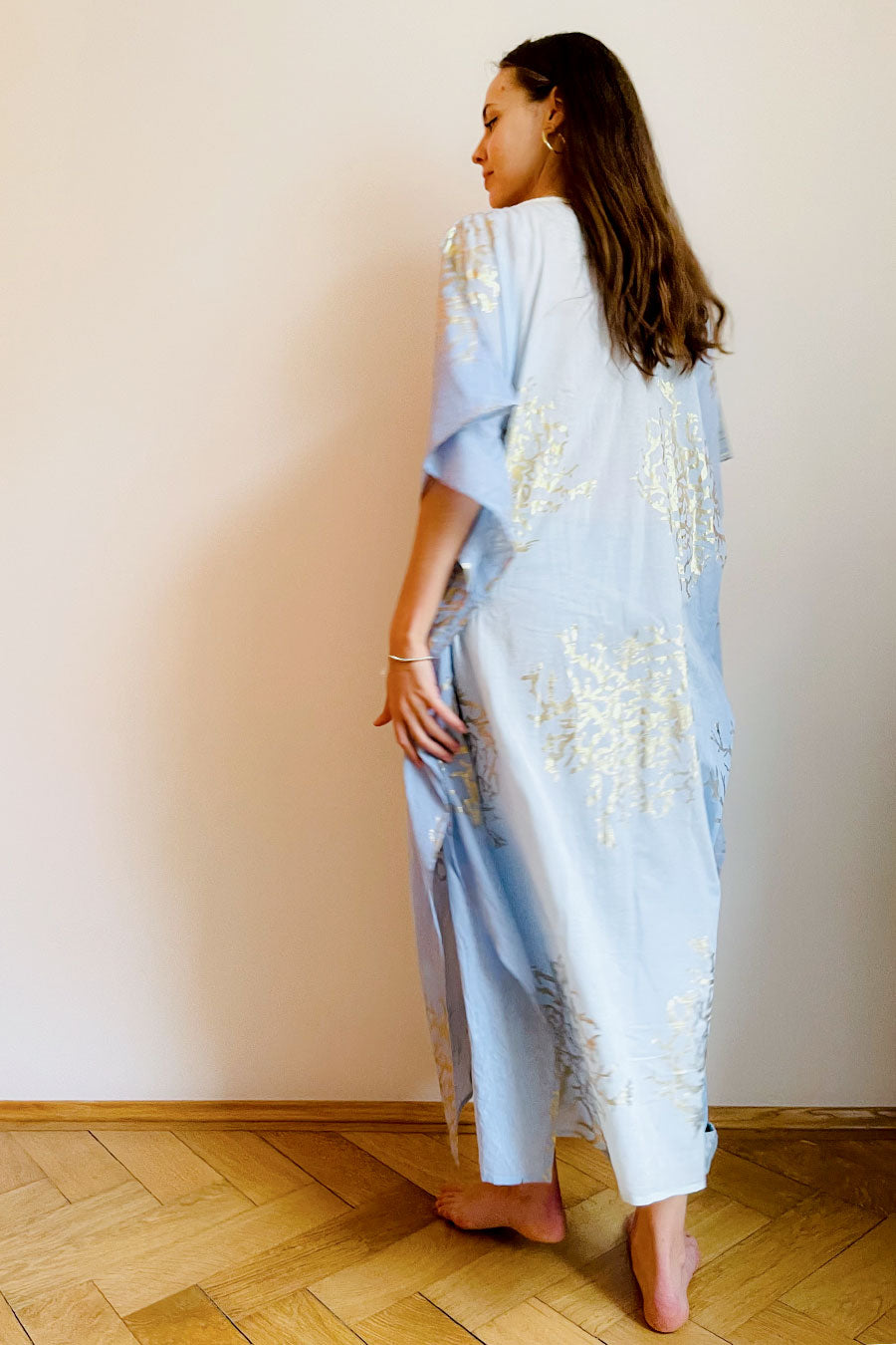 Tally long kimono blues